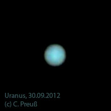 Uranus am 30.09.2012, (c) C. Preuß
