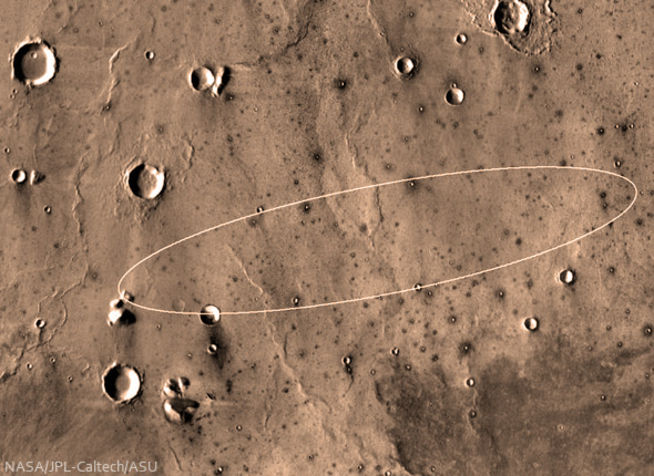 NASA InSight Landegebiet