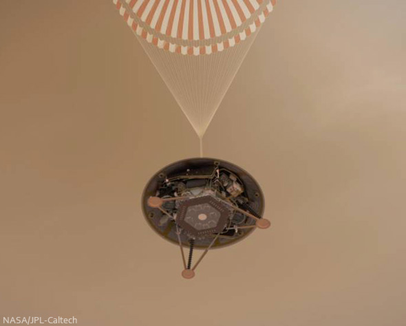 NASA InSight Landeanflug