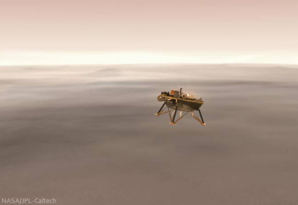 Landeanflug von NASA InSight